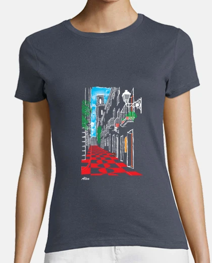 Tee-shirt c major altea en blanc et rouge pour les filles