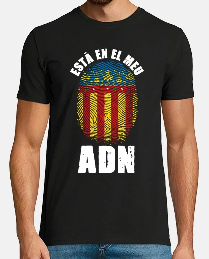 Tee-shirt c&#39;est dans mon adn valence empreinte drapeau communauté valencienne