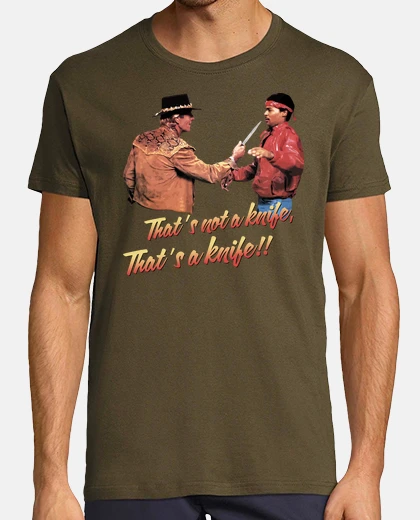 Tee-shirt Ça C'est Un Couteau Fils!! (Crocodile Dundee)