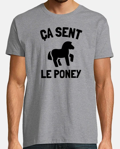 Tee-shirt Ça sent le poney anniversaire humour