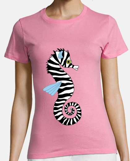 Playera caballito de mar cebra