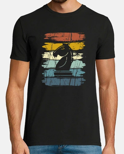 Camiseta caballo de ajedrez retro