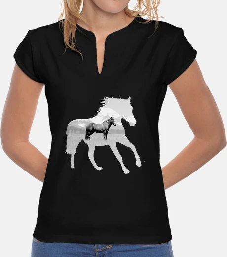Camiseta Caballo tranquilo - Camiseta chica