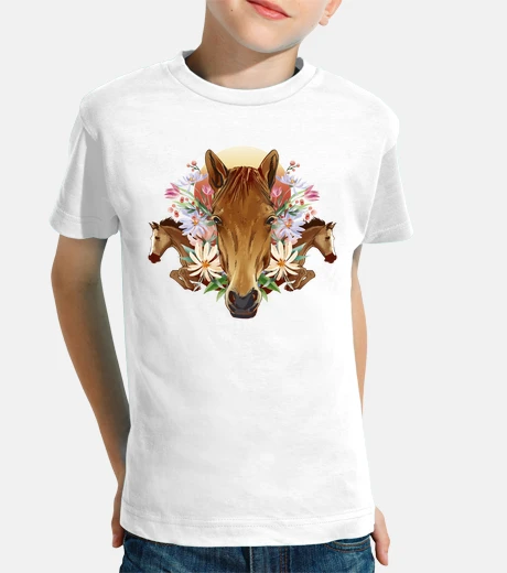 Ropa caballos cuadro flores acianos pasión