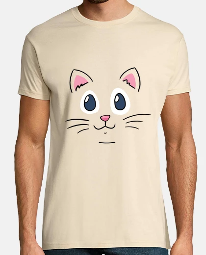 Playera cabeza de gato, cara, bigotes, madre gato, croquetas,