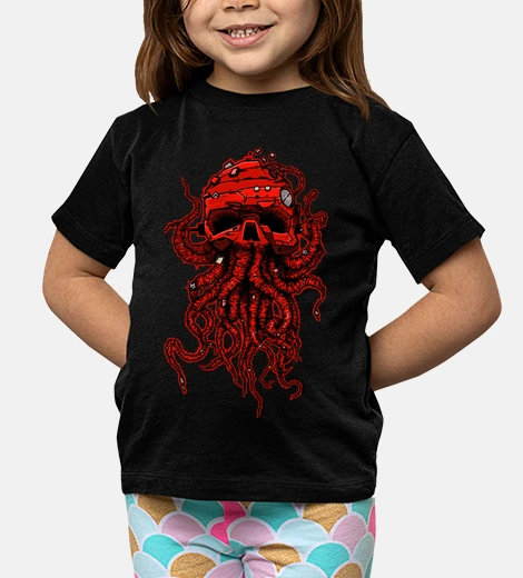Ropa cabeza pulpo rojo