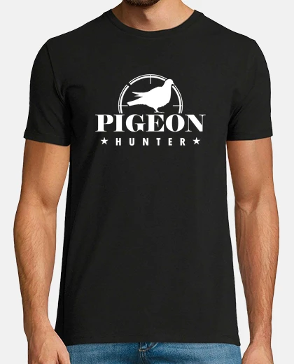 T-shirt caccia di uccelli selvatici della foresta che sparano regalo di cacciatore di piccioni