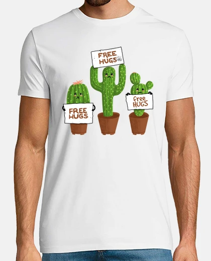 Camiseta cactus de abrazos gratis