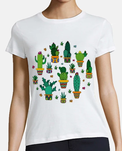 Tee-shirt cactus mexicains groupe folklorique excursion  