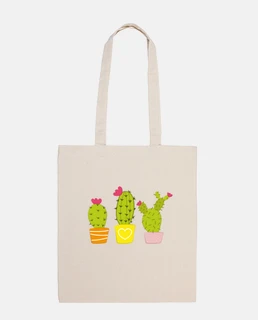 cactus - cloth bag, natural color