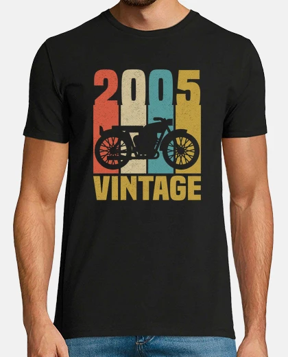 Tee-shirt Cadeau anniversaire motard vintage 2005
