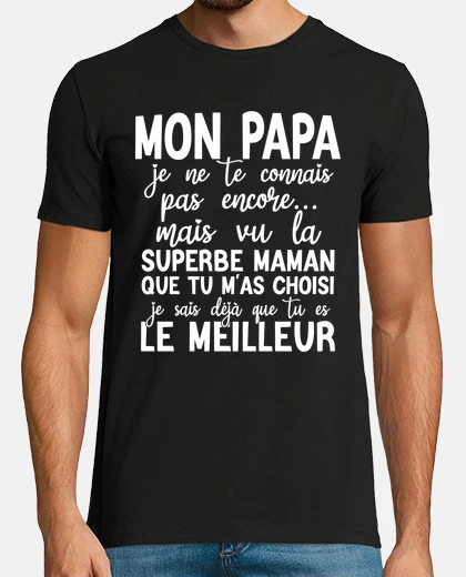 Tee-shirt Cadeau annonce grossesse papa