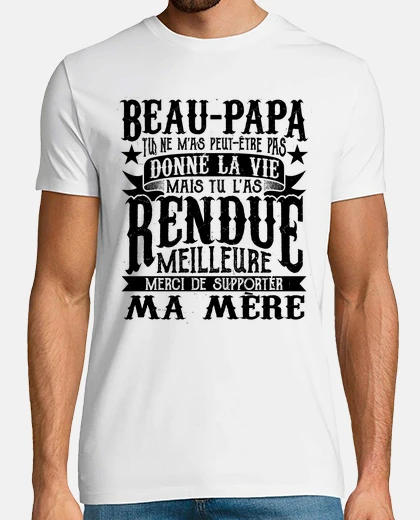 Tee-shirt cadeau beau papa cadeaux beau père