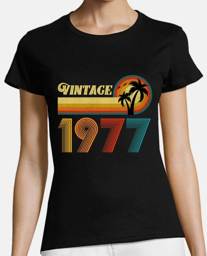 Tee-shirt cadeau d39anniversaire 46 ans rétro vin