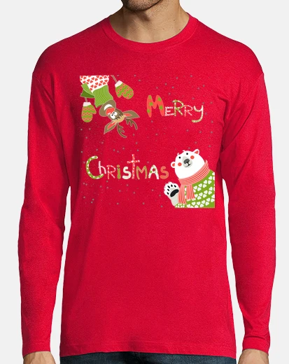 Tee-shirt cadeau de noël drôle de renne d39ours p