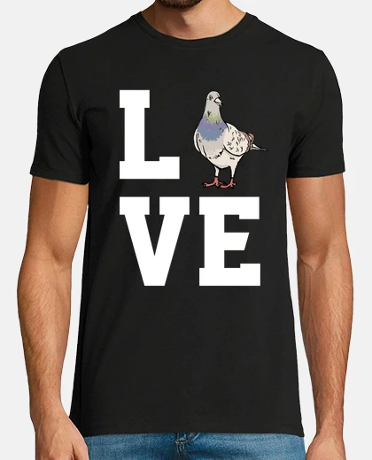 Tee-shirt cadeau de pigeon d39amour
