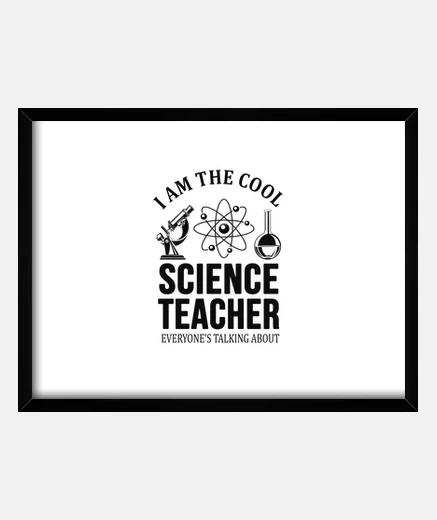 Cadre cadeau de professeur de sciences cool