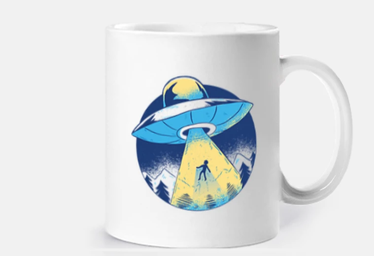 Mug cadeau de science-fiction ufo enlèvemen
