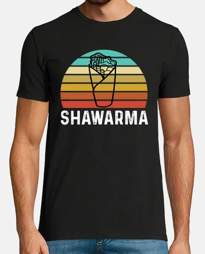 Tee-shirt cadeau de shawarma rétro