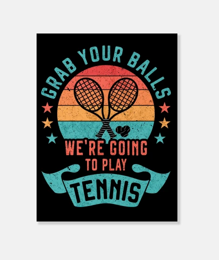 Tableau cadeau de tennis amusant pour les joueu