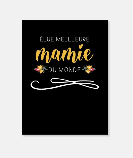 Tableau Cadeau fete des grands meres fleurs bio