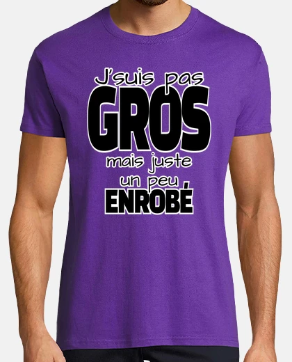 Tee-shirt Cadeau humour homme Gros ventre obese régime