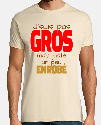Tee-shirt Cadeau humour homme Gros ventre obese régime