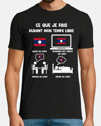 Tee-shirt cadeau Laos temps libre
