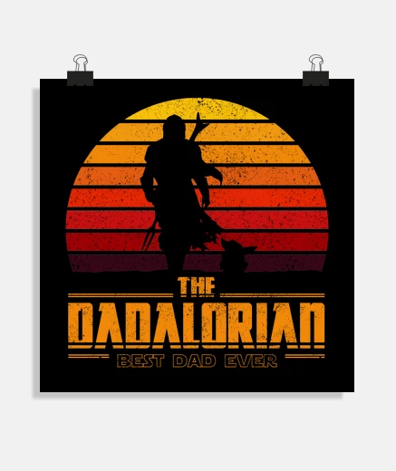Poster Cadeau papa - Mando - The Dadalorian