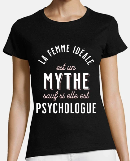 Tee-shirt Cadeau pour Psychologue Humour Femme