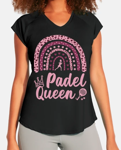 Tee-shirt cadeau reine du padel joueur de padel