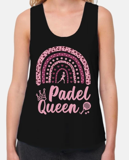 Tee-shirt cadeau reine du padel joueur de padel