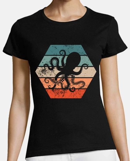 Tee-shirt cadeau rétro de calmar poulpe