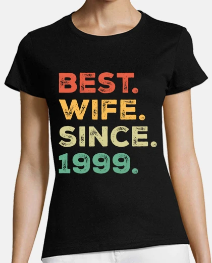 Tee-shirt cadeau vintage pour femme depuis 1999