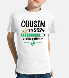 Tee shirts Enfant Annonce grossesse cousin Livraison Gratuite