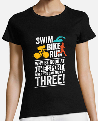 T-Shirt Humoristique Triathlete - cadeau homme Toutes Les tailles S