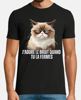 Cadeau Humour noir chat jadore quand tu