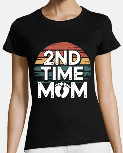 Tee-shirt cadeaux vintage pour maman pour la 2e f
