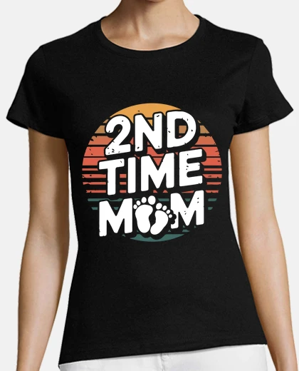 Tee-shirt cadeaux vintage pour maman pour la 2e f