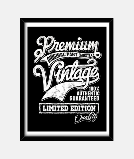 Cadre cadre premium vintage pièce d'origine authentique édition limitée