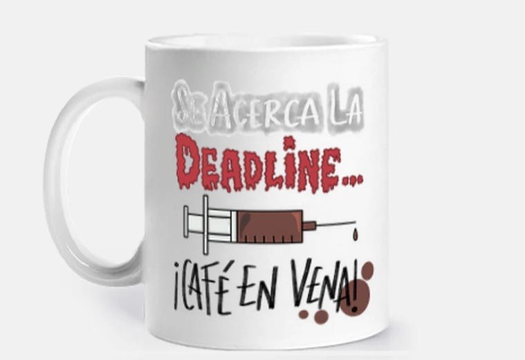 Mug café en veine - gaucher