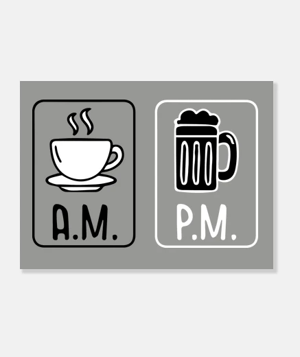 Tableau café et bière