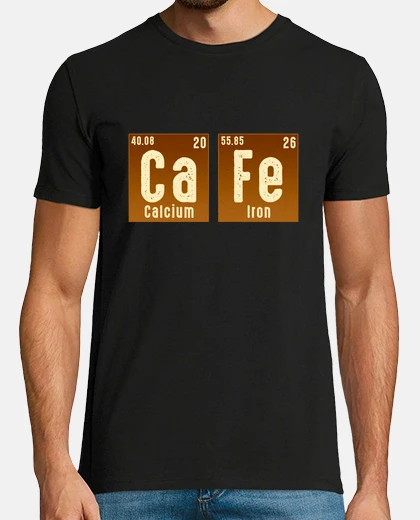 Camiseta Café Tabla Periódica Elementos Química Científica Profes