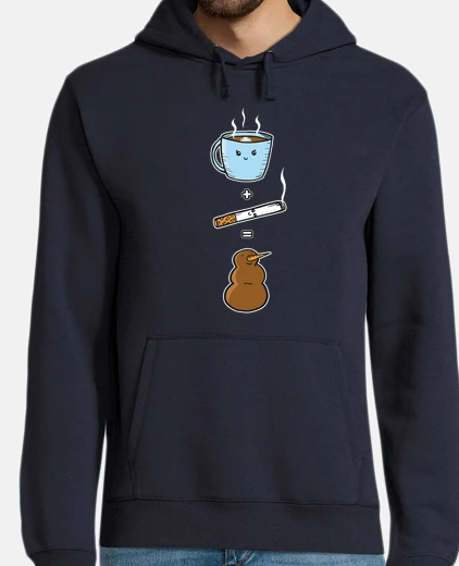 Sudadera Cafe y cigarro muñeco de barro