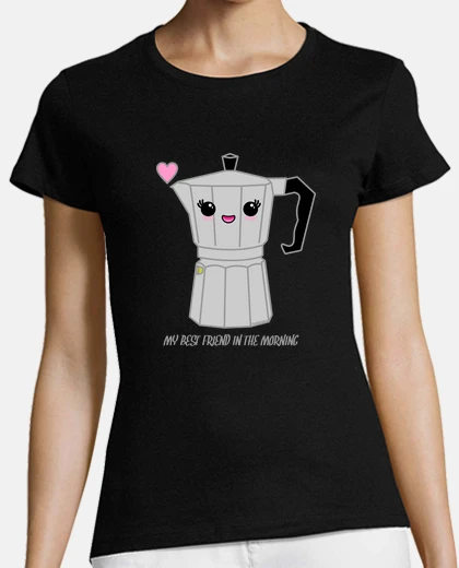 Camiseta Cafetera kawaii