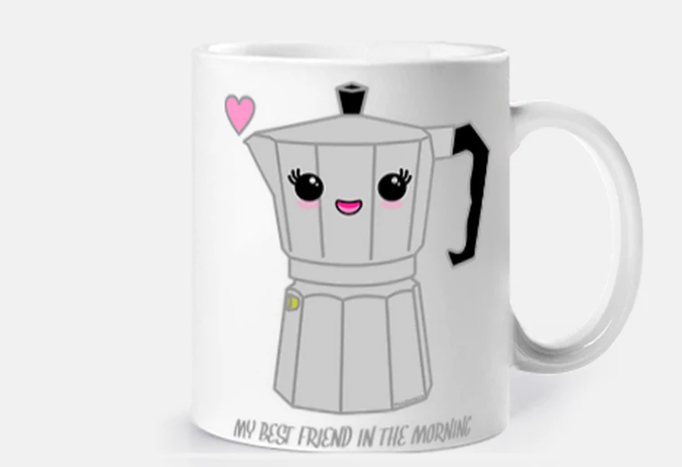 Mug cafetière kawaii