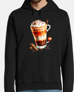 caffè caldo con panna montata alla cann