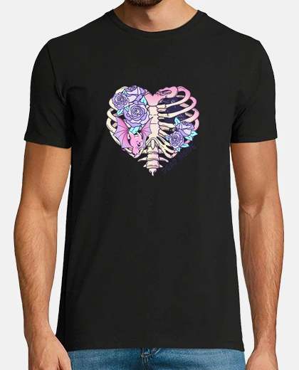 Tee-shirt cage thoracique coeur