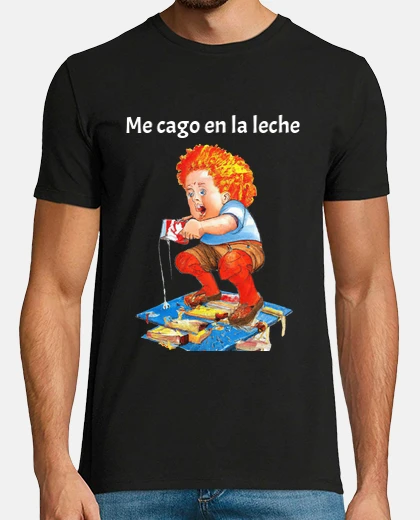 T-shirt cago nel latte - testo modificabile