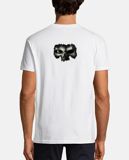 Camiseta Calavera, Blanca